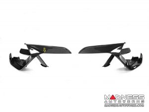 Alfa Romeo Giulia GTAm Style Front Bumper Essential Kit - Carbon Fiber - With Parking Sensors